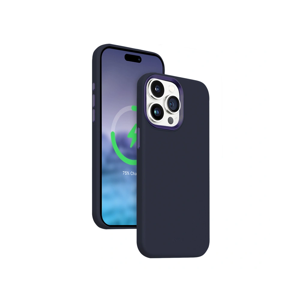 Etui Crong Color Cover LUX Magnetic Apple iPhone 15 Pro MagSafe (granatowy)