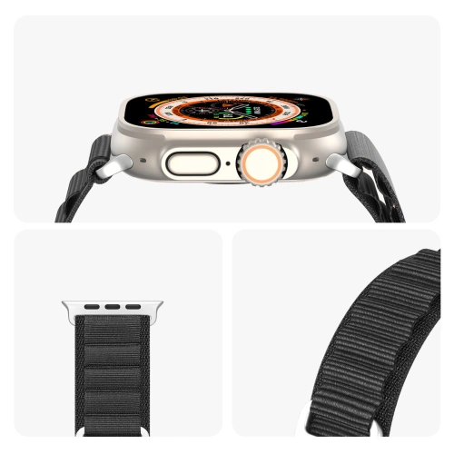 Kup Dux Ducis Szíj GS Apple Watch 4/5/6/7/SE/8/9/Ultra 44/45/49mm fekete - DDS1815 - {ean13} - Sklep Home Screen