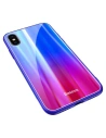 Kup Etui Baseus Luster Case iPhone X / XS - kék - piros - BSU220BLURED - {ean13} - Sklep Home Screen