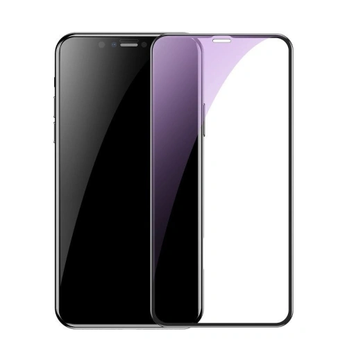 Kup Gehärtetes Glas Baseus 0.2mm iPhone XR mit schwarzem Rahmen (Anti Bluelight) - BSU224BLK - {ean13} - Sklep Home Screen