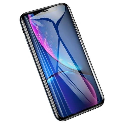 Kup Gehärtetes Glas Baseus 0.2mm iPhone XR mit schwarzem Rahmen (Anti Bluelight) - BSU224BLK - {ean13} - Sklep Home Screen