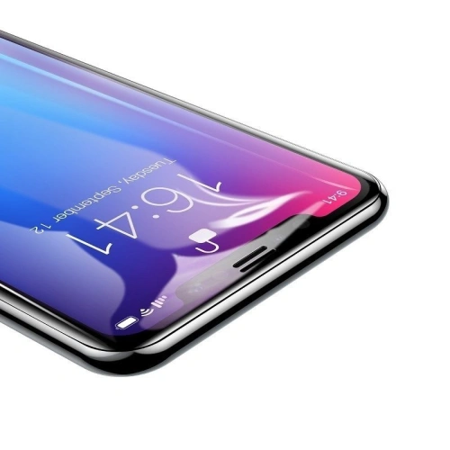 Kup Gehärtetes Glas Baseus 0.2mm iPhone XR mit schwarzem Rahmen (Anti Bluelight) - BSU224BLK - {ean13} - Sklep Home Screen