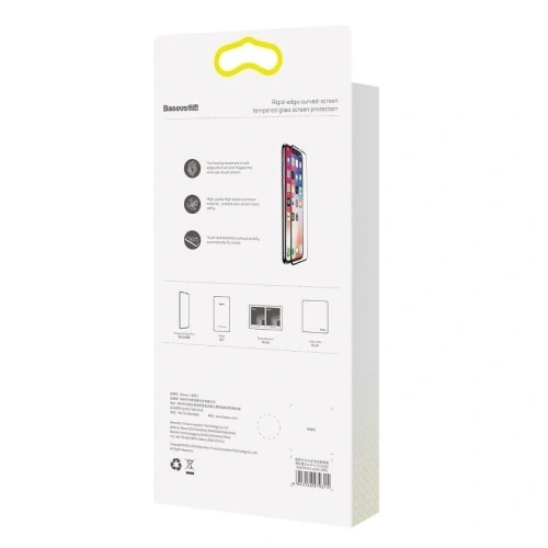 Kup Gehärtetes Glas Baseus 0.2mm iPhone XR mit schwarzem Rahmen (Anti Bluelight) - BSU224BLK - {ean13} - Sklep Home Screen