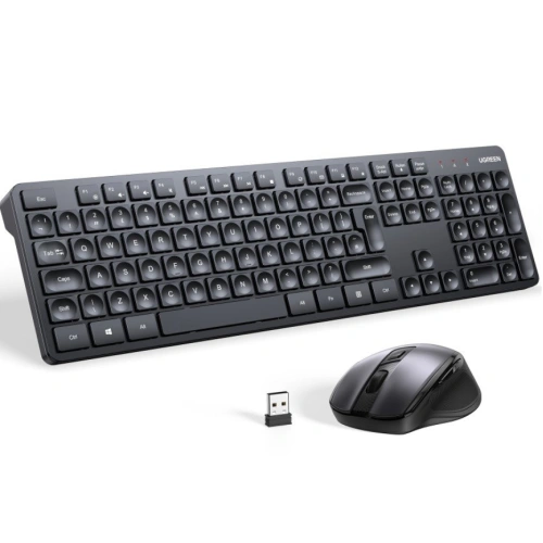 Buy Wireless 2-in-1 set UGREEN MK006 mouse + keyboard 2.4GHz plug&play black - UGR1694 - {ean13} - Home Screen Store Europe