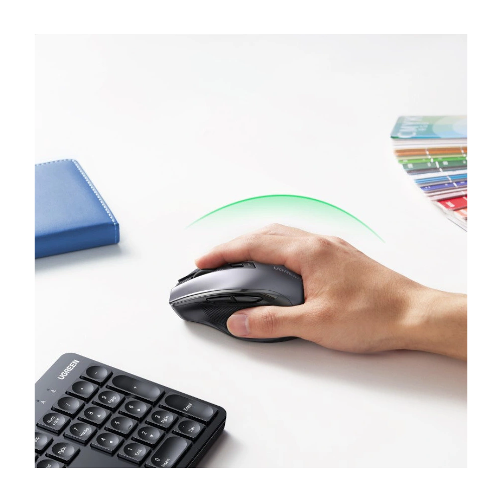 Zestaw bezprzewodowy 2w1 UGREEN MK006 mysz + klawiatura 2.4GHz plug&play czarny