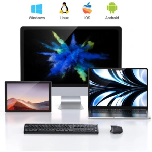 Kup Set wireless 2-in-1 UGREEN MK006 mouse + tastatură 2.4GHz plug&play negru - UGR1694 - {ean13} - Sklep Home Screen
