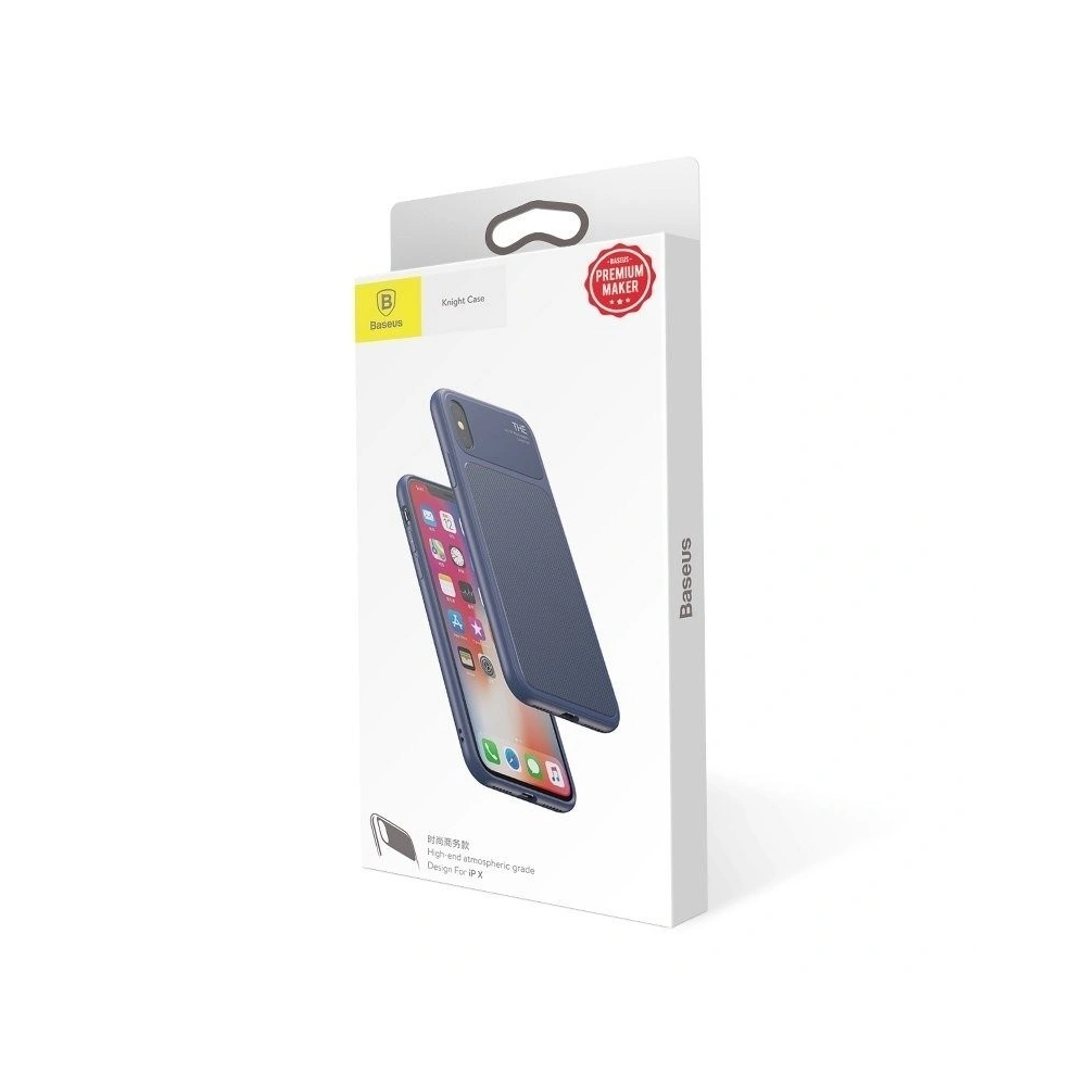 Etui Baseus Knight Case do iPhone X / XS (niebieskie)