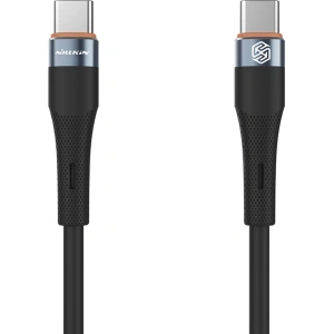 Kabel Nillkin Data Cable Flowspeed Silicon USB-C/USB-C, PD, 60W czarny