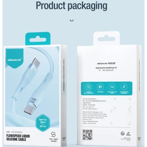 Kábel Nillkin Adatkábelt Flowspeed Silicon USB-C/USB-C, PD, 60W fekete