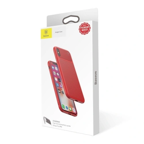 Kup Etui Baseus Knight Case az iPhone X / XS számára (piros) - BSU230RED - {ean13} - Sklep Home Screen