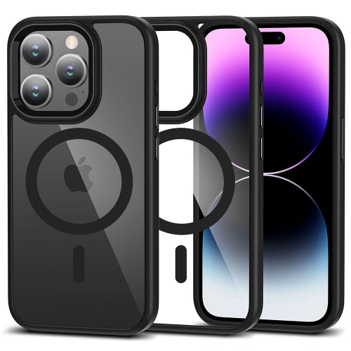 Buy Tech-Protect Magmat Magsafe Apple iPhone 15 Pro Max black/clear - THP2217 - {ean13} - Home Screen Store Europe