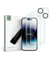 Tvrzené sklo + na objektivy aparátu Tech-Protect Supreme Set Apple iPhone 15 clear [2+1 PACK]