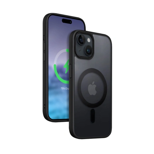 Kup Case Crong Hybrid Frost MAG Cover Apple iPhone 15 Plus / 14 Plus MagSafe (schwarz) - CRG640 - {ean13} - Sklep Home Screen