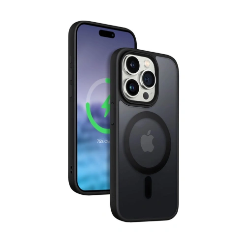 Buy Crong Hybrid Frost MAG Cover Apple iPhone 15 Pro Max MagSafe (black) - CRG642 - {ean13} - Home Screen Store Europe