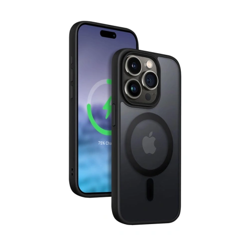 Buy Crong Hybrid Frost MAG Cover Apple iPhone 15 Pro Max MagSafe (black) - CRG642 - {ean13} - Home Screen Store Europe