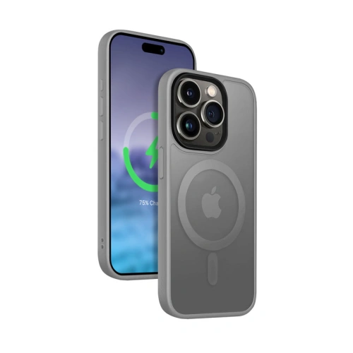 Kup Case Crong Hybrid Frost MAG Cover Apple iPhone 15 Pro Max MagSafe (grau) - CRG644 - {ean13} - Sklep Home Screen