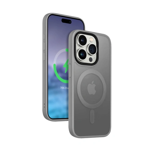 Buy Crong Hybrid Frost MAG Cover Apple iPhone 15 Pro Max MagSafe (grey) - CRG644 - {ean13} - Home Screen Store Europe