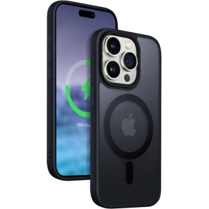 Kup Crong Apple Husă Hybrid Frost MAG Cover iPhone 15 Pro Max MagSafe (albastru marin) - CRG646 - {ean13} - Sklep Home Screen