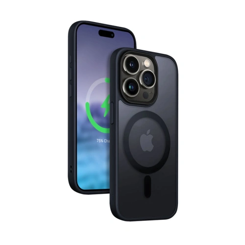 Kup Case Crong Hybrid Frost MAG Cover Apple iPhone 15 Pro Max MagSafe (blau) - CRG646 - {ean13} - Sklep Home Screen