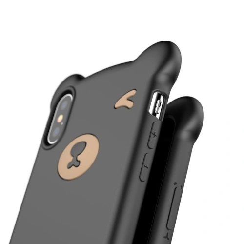 Kup Etui Baseus Bear iPhone X / XS - fekete - BSU235BLK - {ean13} - Sklep Home Screen
