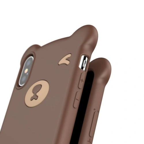Kup Etui Baseus Bear iPhone X / XS - barna - BSU236BR - {ean13} - Sklep Home Screen