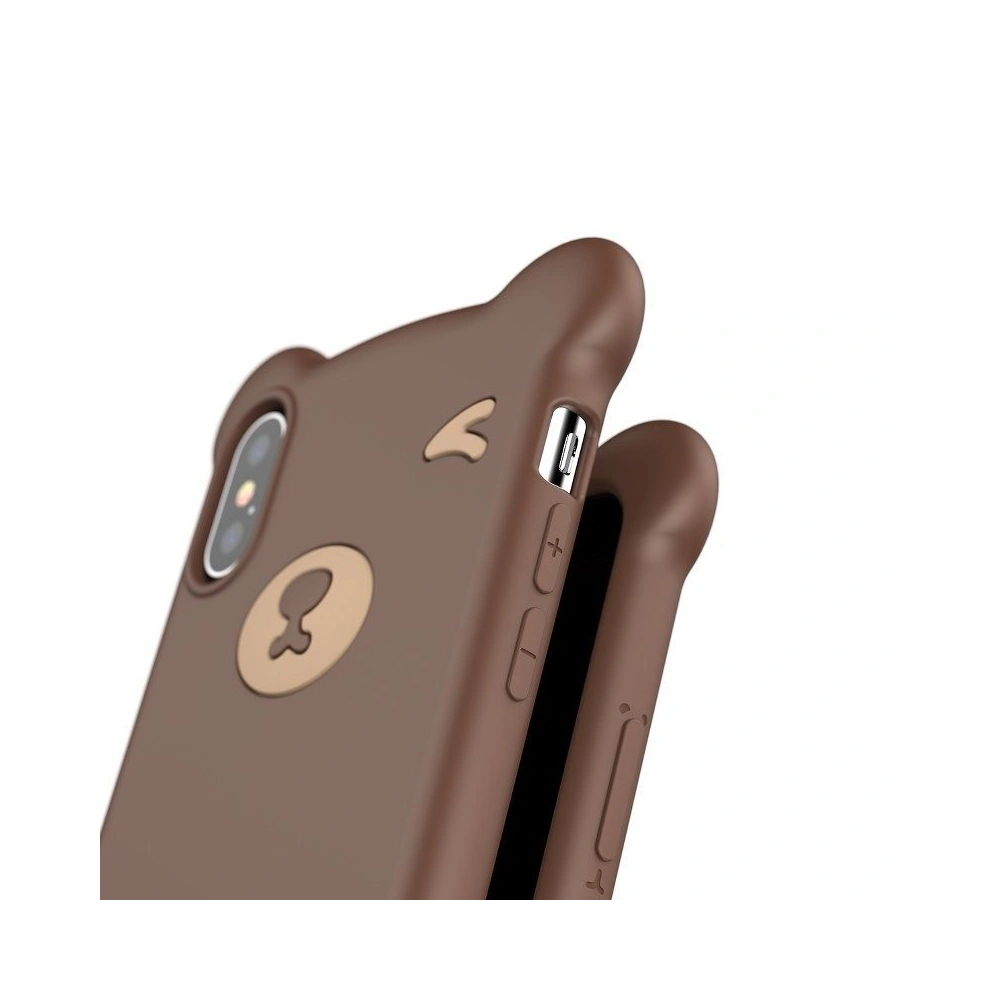 Etui Baseus Bear iPhone X / XS - brązowe