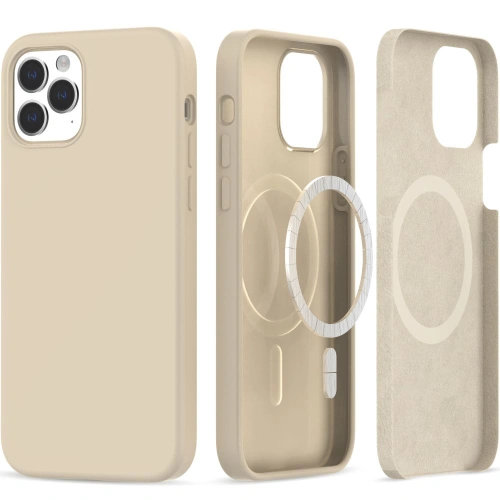 Kup Tech-Protect Apple Carcasă Silicone Magsafe iPhone 12/12 Pro Beige - THP2232 - {ean13} - Sklep Home Screen