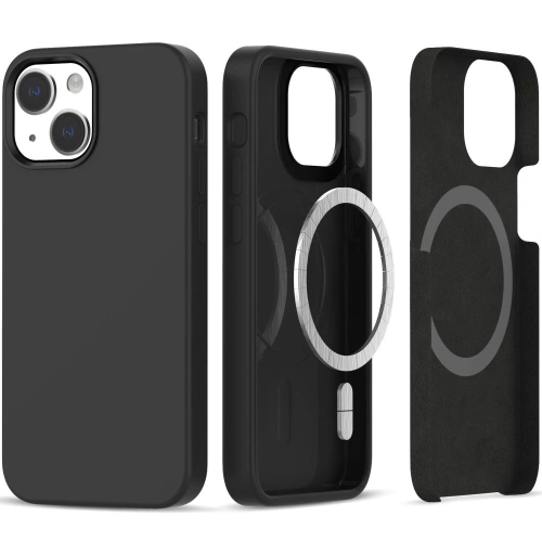 Kup Case Tech-Protect Silicone Magsafe Apple iPhone 13 Mini Matt Schwarz - THP2233 - {ean13} - Sklep Home Screen