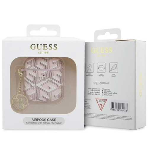 Kup Etui Guess GUA2PGCE4CP Apple AirPods 1/2 cover GCube Charm różowy/pink - GUE2770 - {ean13} - Sklep Home Screen