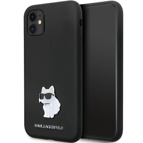 Kup Etui Karl Lagerfeld KLHCN61SMHCNPK iPhone 11/XR hardcase Silicone C Metal Pin černý/black - KLD1634 - {ean13} - Sklep Home Screen