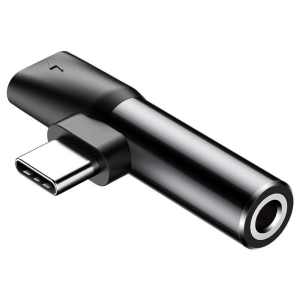 Kup Audio-Adapter Baseus USB-C auf Mini Jack 3.5mm + USB-C (schwarz) - BSU240BLK - {ean13} - Sklep Home Screen