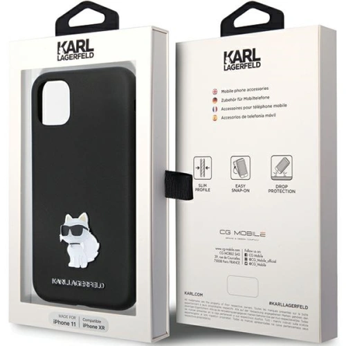Kup Etui Karl Lagerfeld KLHCN61SMHCNPK iPhone 11/XR hardcase Silicone C Metal Pin černý/black - KLD1634 - {ean13} - Sklep Home Screen