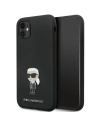 Karl Lagerfeld Carcasă KLHCN61SMHKNPK iPhone 11/XR Silicone Ikonik Metal Pin negru/negru