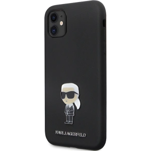 Kup Case Karl Lagerfeld KLHCN61SMHKNPK iPhone 11/XR Silikon Ikonik Metal Pin schwarz/black - KLD1635 - {ean13} - Sklep Home Screen