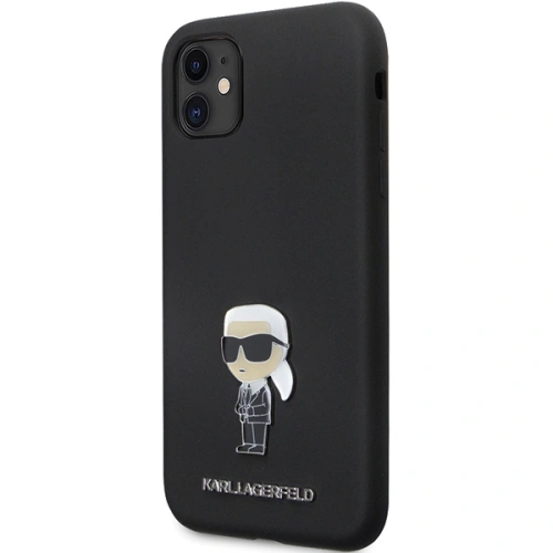 Kup Case Karl Lagerfeld KLHCN61SMHKNPK iPhone 11/XR Silikon Ikonik Metal Pin schwarz/black - KLD1635 - {ean13} - Sklep Home Screen