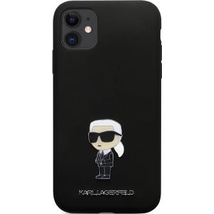 Kup Case Karl Lagerfeld KLHCN61SMHKNPK iPhone 11/XR Silikon Ikonik Metal Pin schwarz/black - KLD1635 - {ean13} - Sklep Home Screen