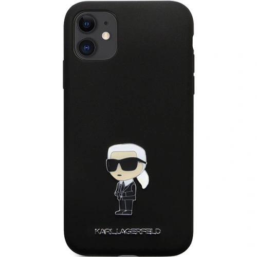 Kup Case Karl Lagerfeld KLHCN61SMHKNPK iPhone 11/XR Silikon Ikonik Metal Pin schwarz/black - KLD1635 - {ean13} - Sklep Home Screen