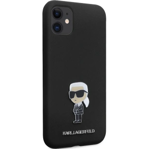 Kup Case Karl Lagerfeld KLHCN61SMHKNPK iPhone 11/XR Silikon Ikonik Metal Pin schwarz/black - KLD1635 - {ean13} - Sklep Home Screen
