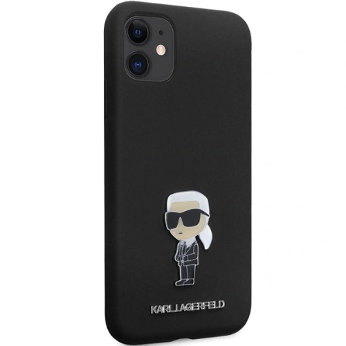 Kup Case Karl Lagerfeld KLHCN61SMHKNPK iPhone 11/XR Silikon Ikonik Metal Pin schwarz/black - KLD1635 - {ean13} - Sklep Home Screen
