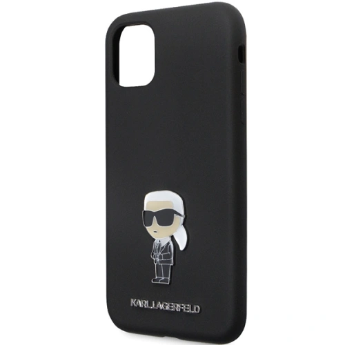 Kup Case Karl Lagerfeld KLHCN61SMHKNPK iPhone 11/XR Silikon Ikonik Metal Pin schwarz/black - KLD1635 - {ean13} - Sklep Home Screen