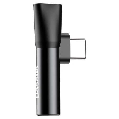 Buy Baseus Audio Adapter USB-C to Mini Jack 3.5mm + USB-C Black - BSU240BLK - {ean13} - Home Screen Store Europe