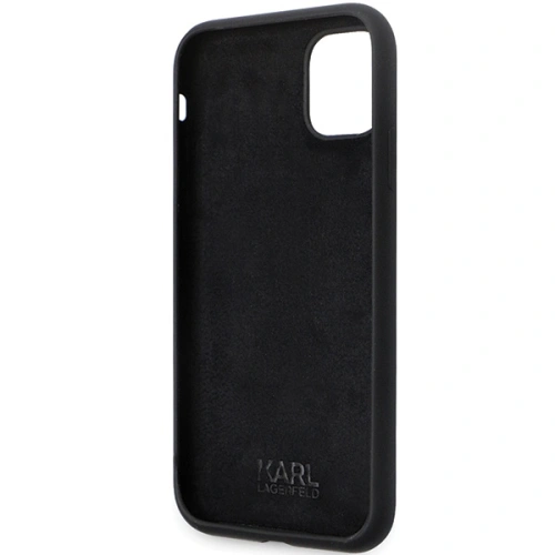 Kup Case Karl Lagerfeld KLHCN61SMHKNPK iPhone 11/XR Silikon Ikonik Metal Pin schwarz/black - KLD1635 - {ean13} - Sklep Home Screen