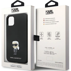 Kup Case Karl Lagerfeld KLHCN61SMHKNPK iPhone 11/XR Silikon Ikonik Metal Pin schwarz/black - KLD1635 - {ean13} - Sklep Home Screen