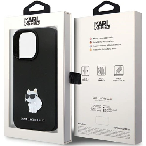 Kup Case Karl Lagerfeld KLHCP13LSMHCNPK iPhone 13/13 Pro Hardcase Silikon C Metal Pin schwarz/black - KLD1636 - {ean13} - Sklep Home Screen