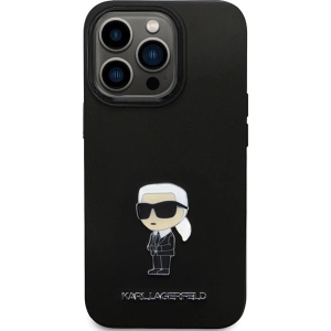 Kup Etui Karl Lagerfeld KLHCP13LSMHKNPK iPhone 13/13 Pro Silicone Ikonik Metal Pin czarny/black - KLD1637 - {ean13} - Sklep Home Screen