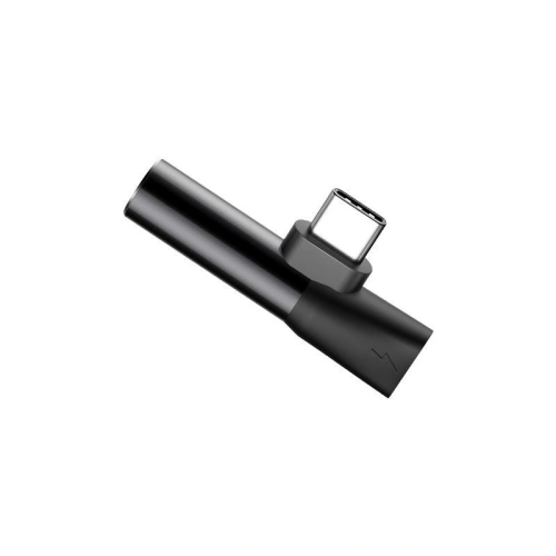 Buy Baseus Audio Adapter USB-C to Mini Jack 3.5mm + USB-C Black - BSU240BLK - {ean13} - Home Screen Store Europe