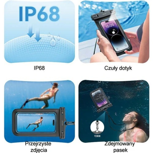 Kup Wasserdichtes Case USAMS FSD1202 6,7 Zoll IP68 weiß/white (US-YD012) - USA986 - {ean13} - Sklep Home Screen