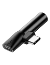 Buy Baseus Audio Adapter USB-C to Mini Jack 3.5mm + USB-C Black - BSU240BLK - {ean13} - Home Screen Store Europe