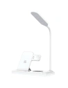 USAMS CD195WXC01 încărcător inductiv cu lampă 4in1 15W alb/alb