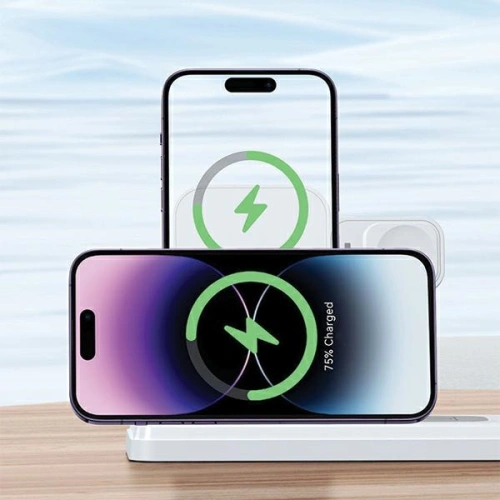 Buy USAMS CD195WXC01 inductive charger with 4in1 lamp 15W white - USA989 - {ean13} - Home Screen Store Europe